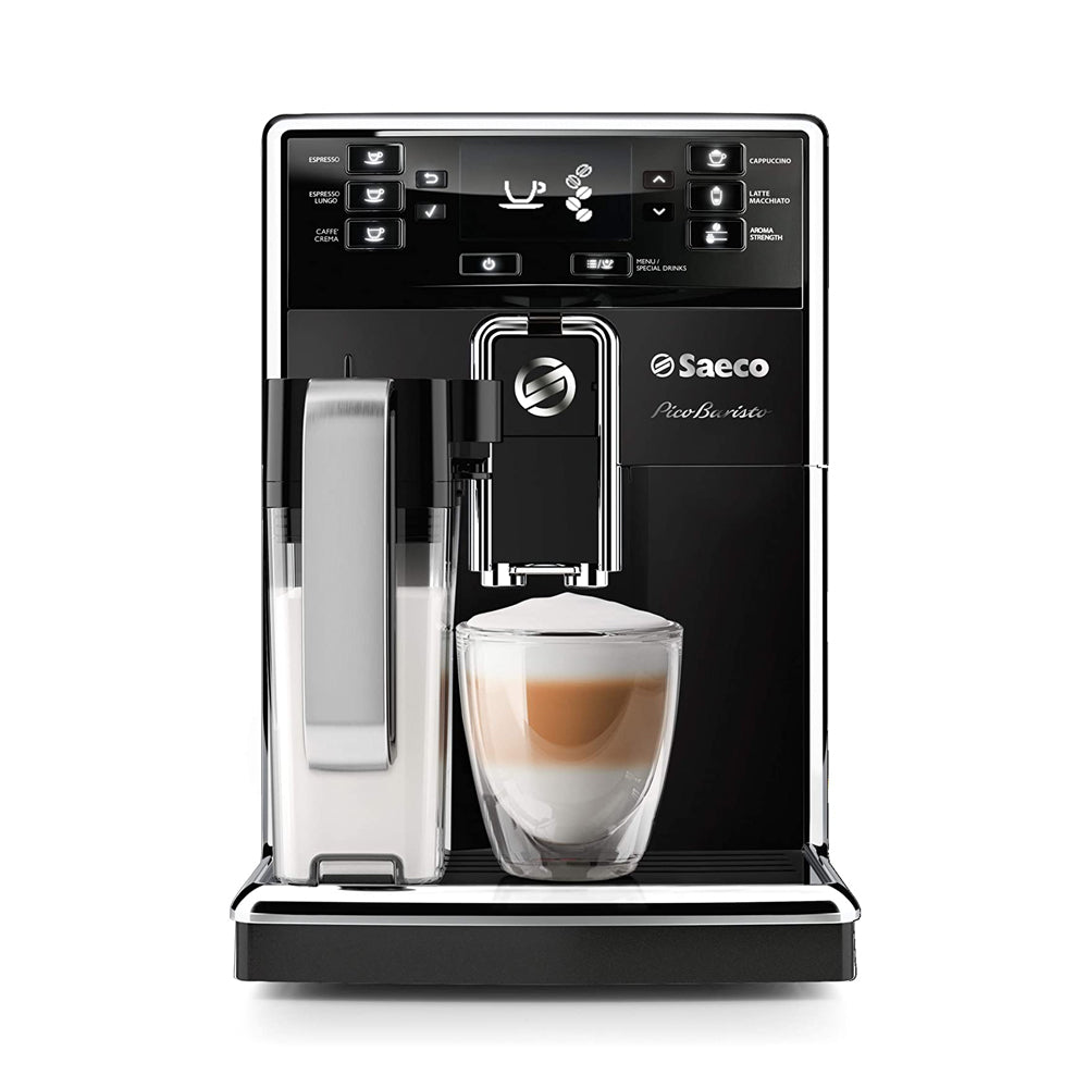 Saeco PicoBaristo Super Automatic Espresso Machine, Countertop, Piano Black, HD8927/37